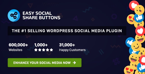 Easy Social Share Buttons for WordPress
						
						
							9.1 NULLED